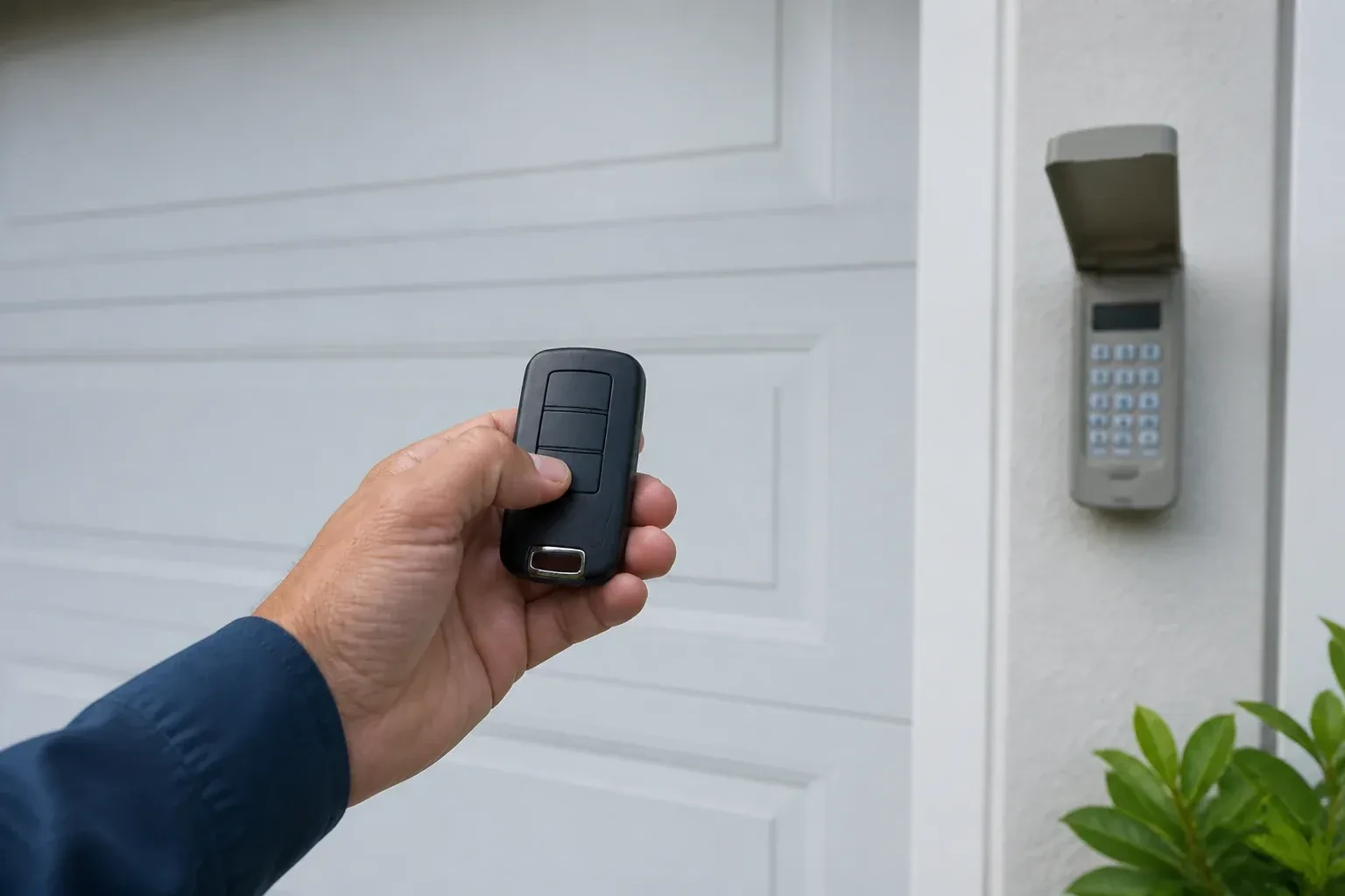 Illustrative garage doors scene — Garage Door Remote and Keypad Programming, Orangeville