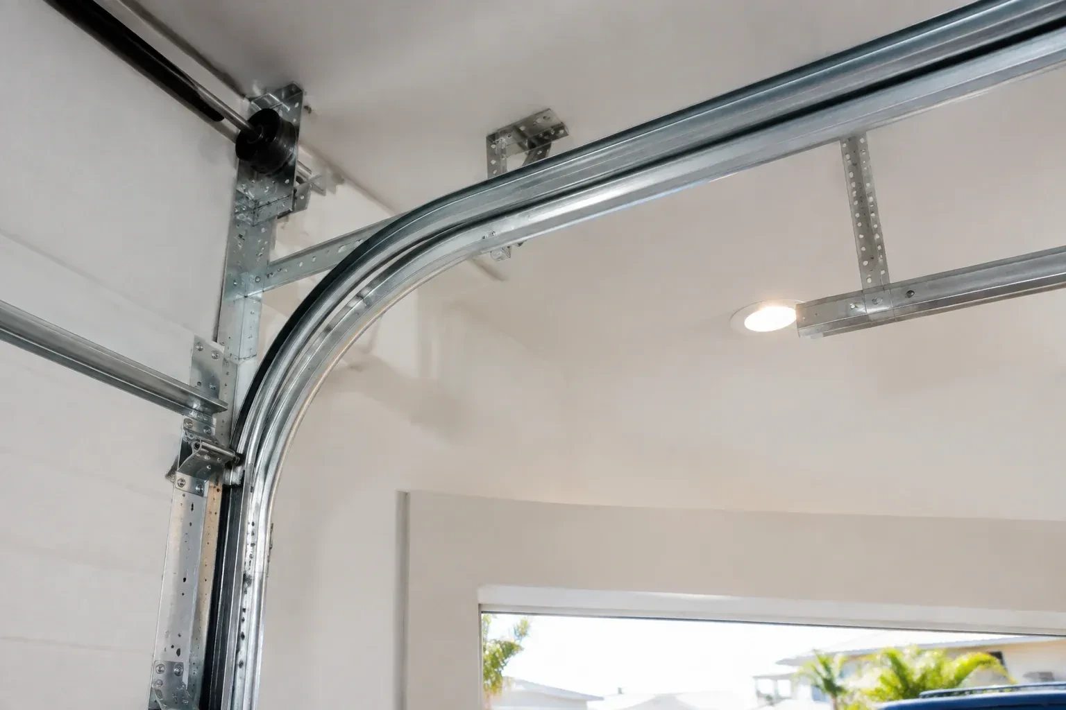 Illustrative garage doors scene — Garage Door Track Repair or Replacement, Orangeville